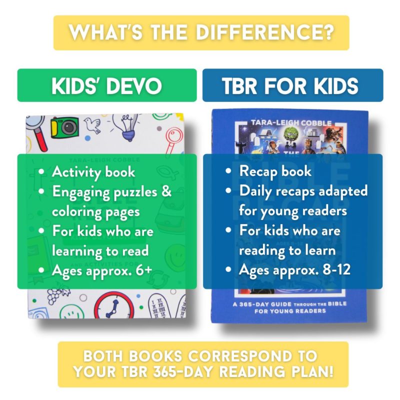 TBR for Kids vs Kids Devo